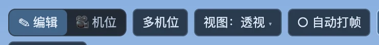 自动打帧入口；图中为关闭状态，开启后按钮会亮起。