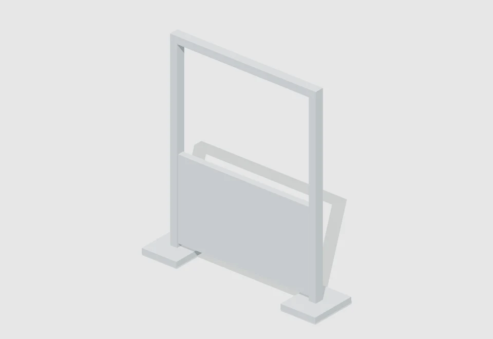 Modular frame divider — actual 3D preview