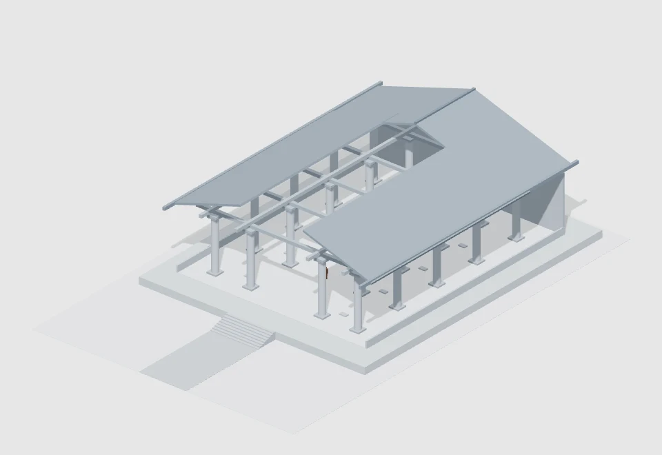 Qin-inspired royal audience hall — actual 3D preview